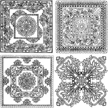 vektör Dikişsiz desen bir dizi.