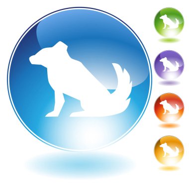 Evcil hayvan ikonu. vektör illüstrasyonu