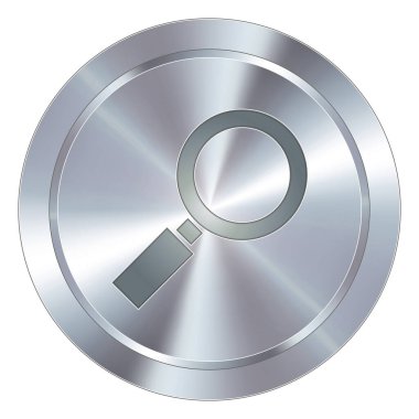 yemek için yuvarlak metal plaka, vektör çizimi