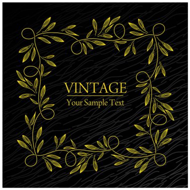 Zarif soyut süs şablonu. vektör illüstrasyonu 