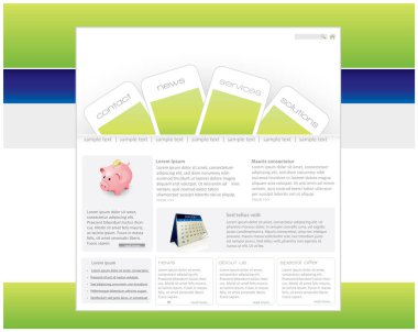 Vektör çizim soyut yaratıcı kartvizit