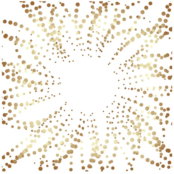 Gold Glitter Confetti Luxury Shiny Confetti — Stock Vector