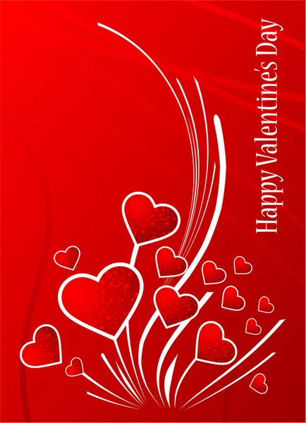 Tarjeta Felicitación Del Día San Valentín — Archivo Imágenes Vectoriales