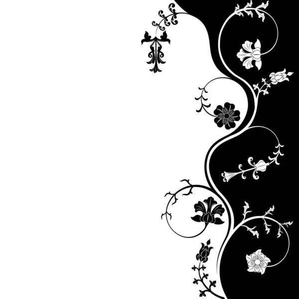 Vektor Illustration Von Abstrakten Floralen Hintergrund — Stockvektor