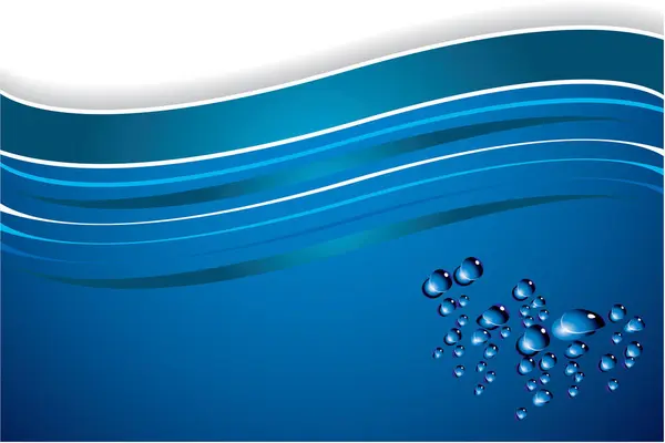 Illustration Vectorielle Éclaboussure Eau Bleue — Image vectorielle