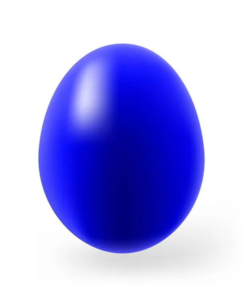 Sphère Bleue Isolée Sur Fond Blanc — Image vectorielle