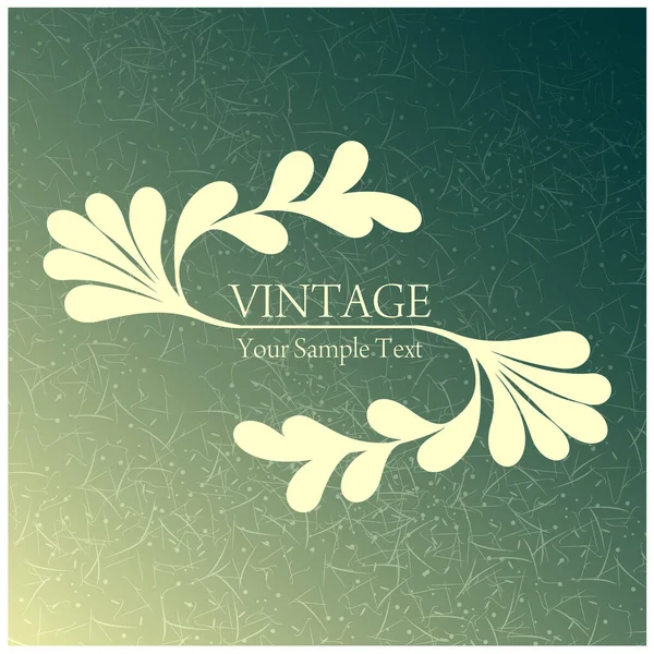 Fondo Vintage Floral Para Diseño — Vector de stock