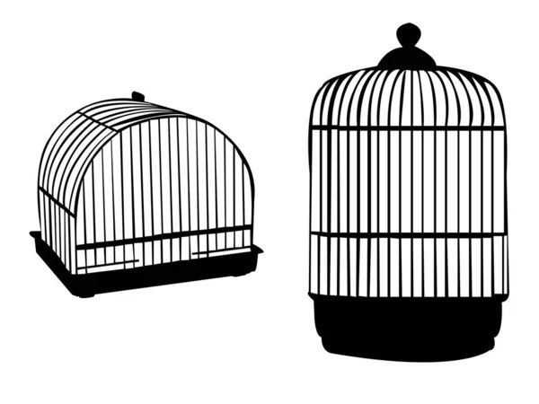 Icône Cage Couleur Noire Vecteur — Image vectorielle