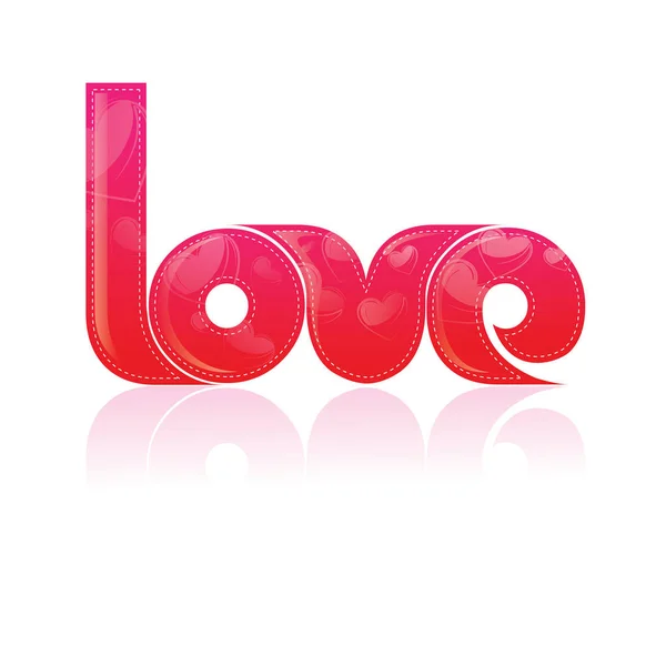 Valentine Love Sign Vector Illustration — Stock Vector