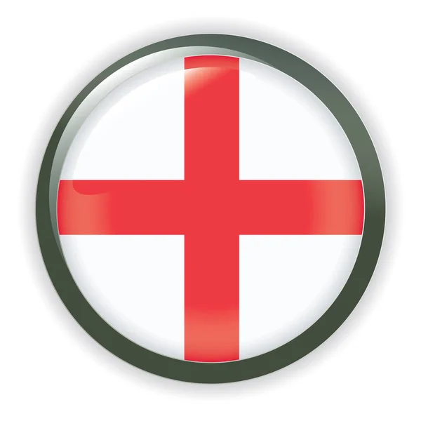 Прапор Англії Круглій Рамці — стоковий вектор