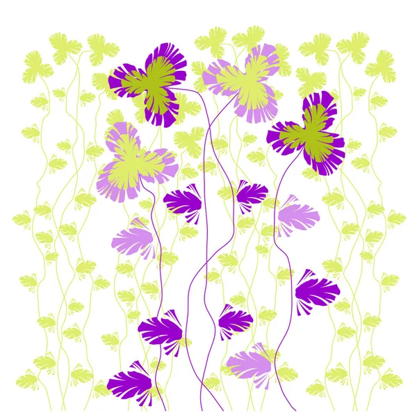 Векторна Ілюстрація Барвистою Квіткою — стоковий вектор
