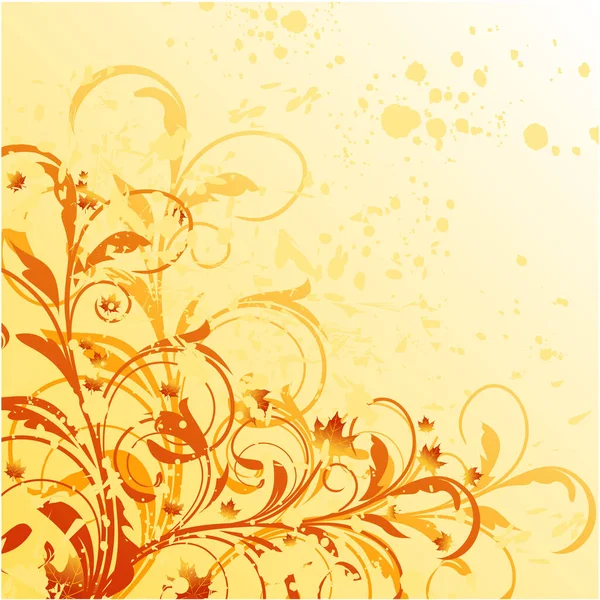 Vektor Floralen Hintergrund Handgezeichnetes Aquarell — Stockvektor