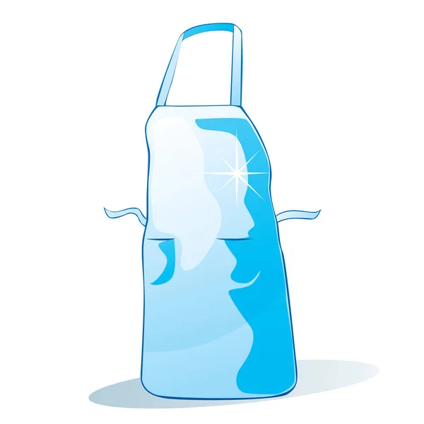 Vector Ilustración Botella Azul Leche — Vector de stock