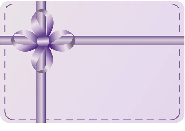 Boîte Cadeau Noël Vectoriel Avec Arc Violet Ruban — Image vectorielle