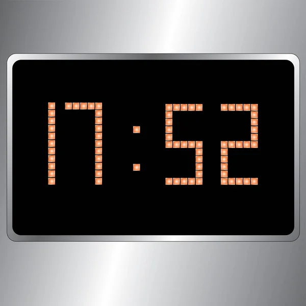 Icône Horloge Numérique Illustration Vectorielle — Image vectorielle