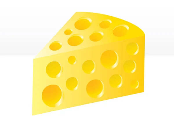 Vector Illustration Cheese Icon — Stock Vector