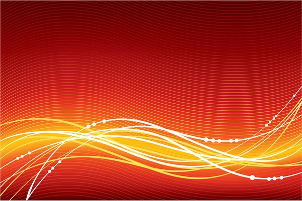 Abstract Wave Red Background — Stock Vector