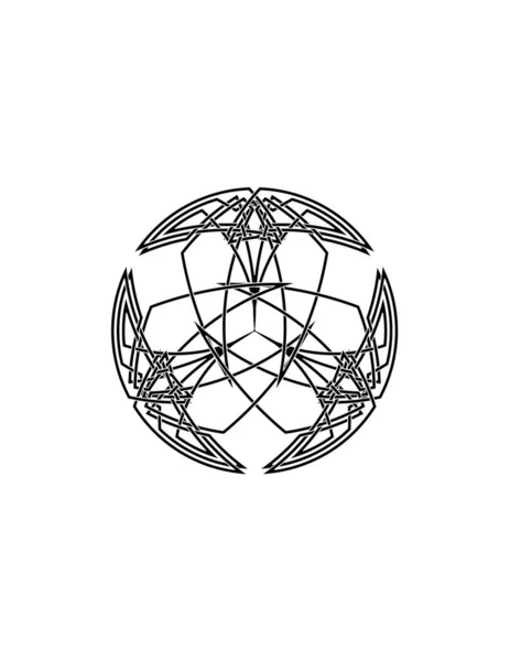 グローブアイコン 薄いライン様式の設計ベクトル イラスト — ストックベクタ