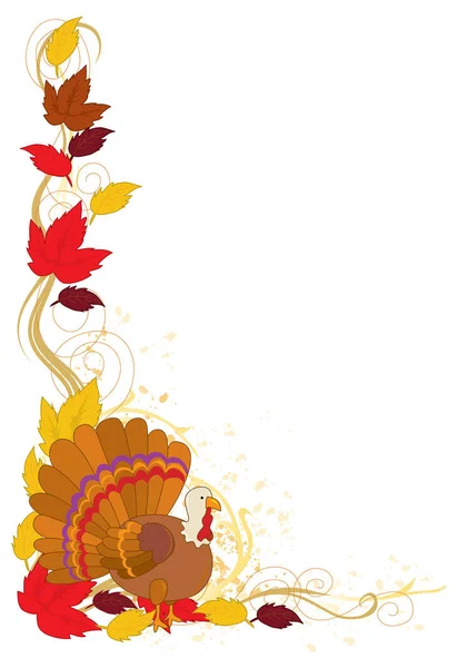 Autumn Background Leaves — Stock Vector