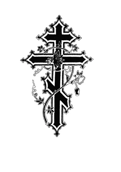 Σταυρός Χριστιανός Χριστιανός Σταυρός Χριστιανός Σταυρός — Διανυσματικό Αρχείο