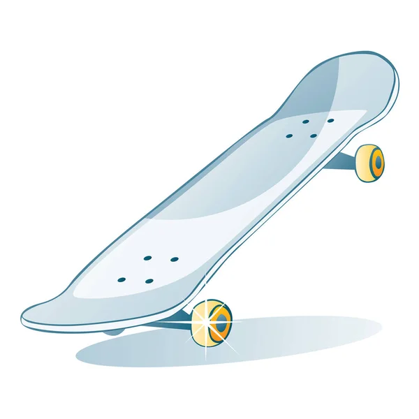 スケートボードアイコン 漫画イラスト — ストックベクタ