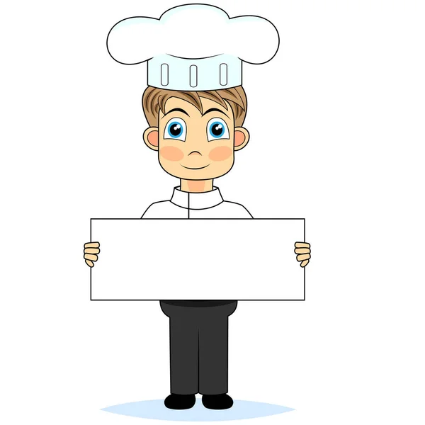 Ilustração Cozinheiro Restaurante — Vetor de Stock