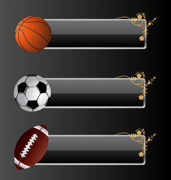 Futball Sport Ikonok Halmaza — Stock Vector