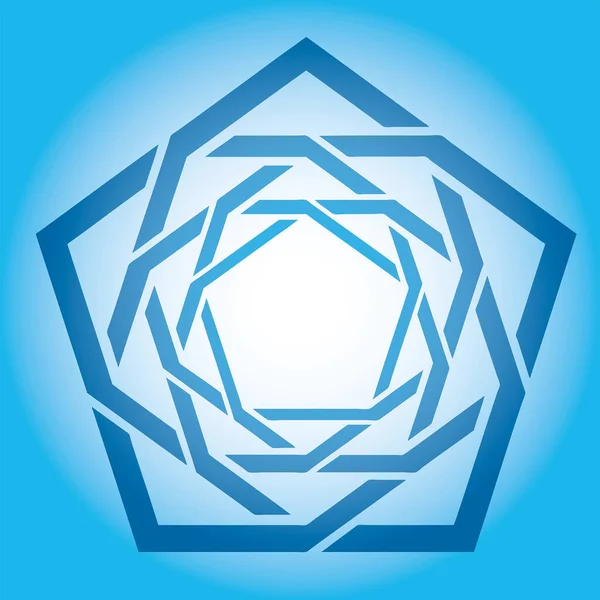 Diamond Icon Vector Blue — Stock Vector