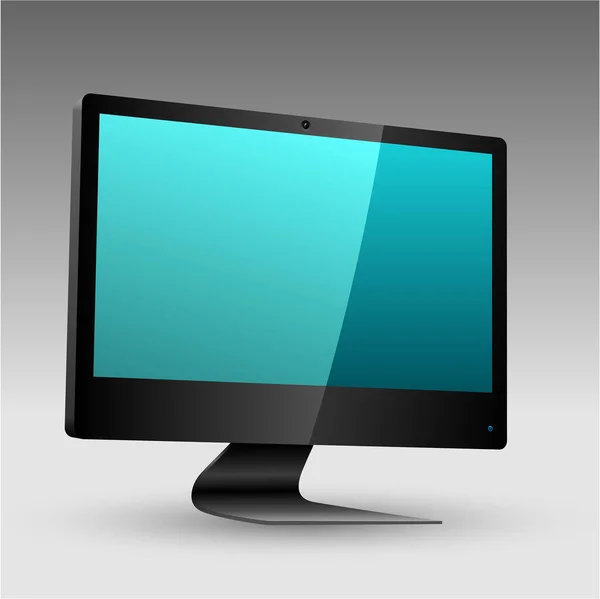 現代コンピュータ スクリーン ベクトル イラスト — ストックベクタ