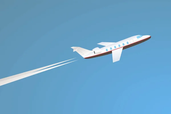 Flugzeug Flug Reisekonzept Vektorillustration — Stockvektor