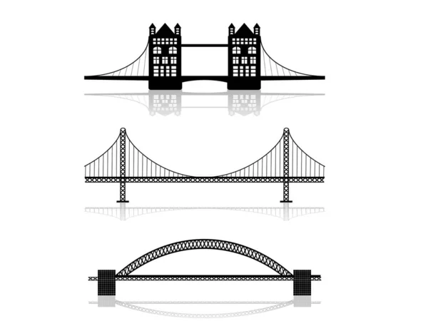 Ensemble Quatre Points Repère Différents Londres Illustration Vectorielle — Image vectorielle