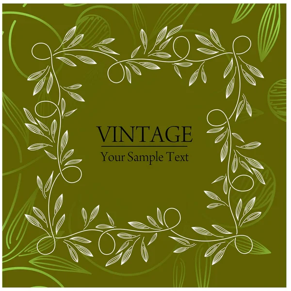 Elegante Plantilla Ornamento Abstracto Vintage Ilustración Vectorial — Vector de stock
