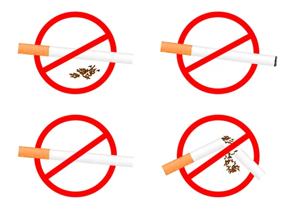 Signo Fumar Sobre Fondo Blanco — Archivo Imágenes Vectoriales