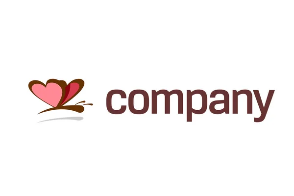 Amor Logotipo Plantilla Vector Diseño Ilustración — Vector de stock