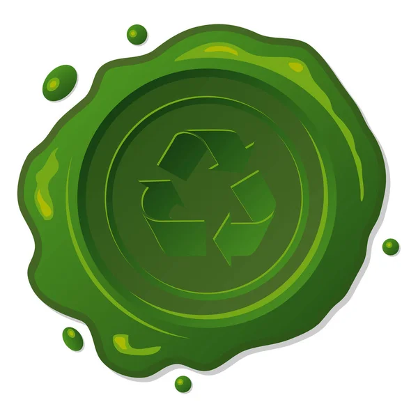 Ikona Recyklingu Ilustracja Wektora — Wektor stockowy