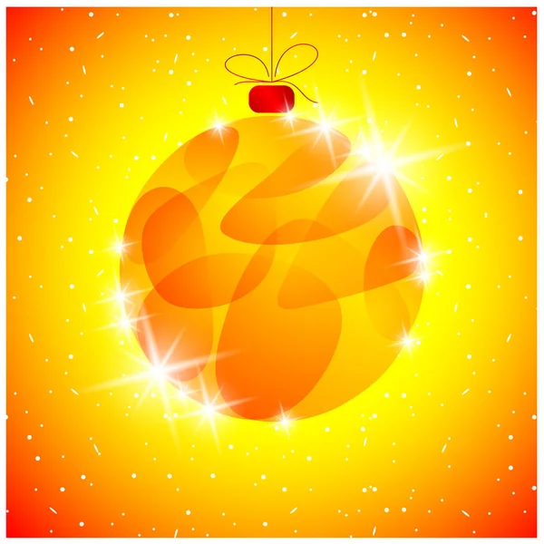 Christmas Ball Vector Illustration Simple Design — Stock Vector