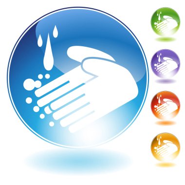 çamaşır elleri ağ düğmesi