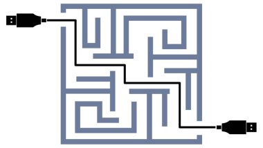 devre kartı simgesi, vektör illüstrasyonu