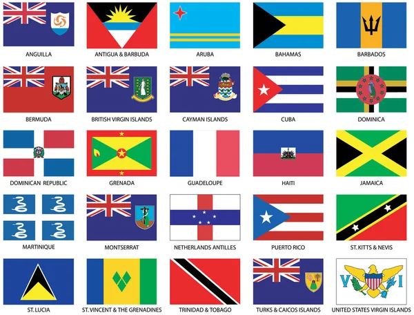 Banderas Del Mundo Los Países — Archivo Imágenes Vectoriales