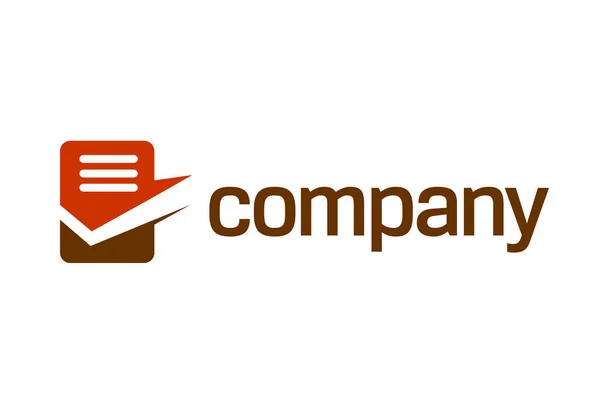Şirket Logo Simgesi Tasarımı — Stok Vektör