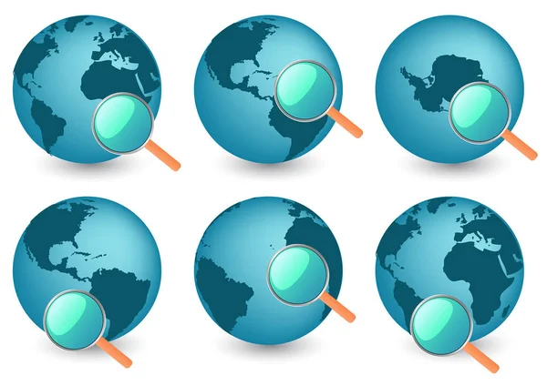 World Map Icon Cartoon Earth Map Vector Icon Web Design — Stock Vector
