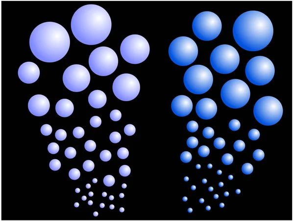Esferas Azules Blancas Ilustración Vectorial — Archivo Imágenes Vectoriales