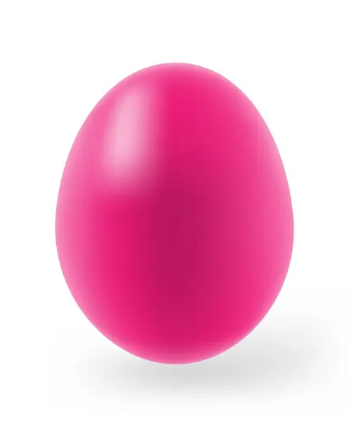 Gerçekçi Paskalya Yumurtaları Paskalya Yumurtası Beyaz Üzerine Izole — Stok Vektör