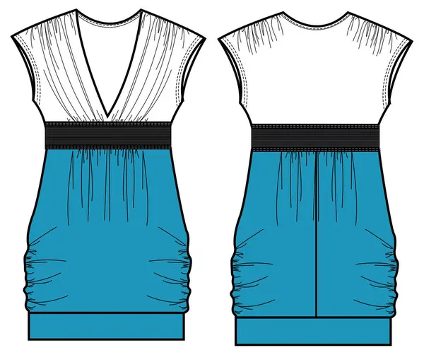 Sukienka Mody Ilustracja Wektora — Wektor stockowy