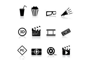 vektör sinema Icon set
