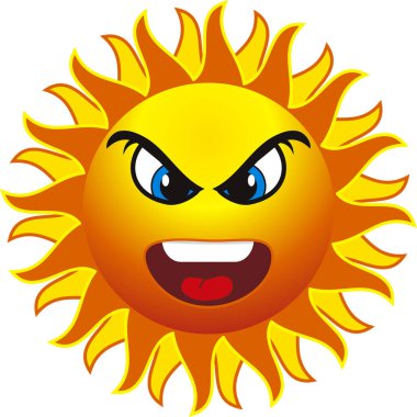 kızgın güneş ve karikatür