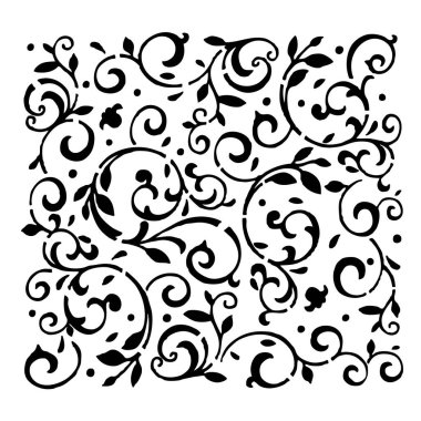 Siyah çiçekli süs.