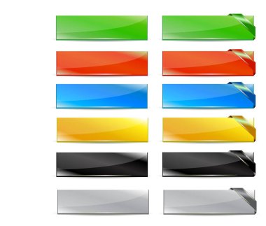 Web tasarımı için vektör pankartları