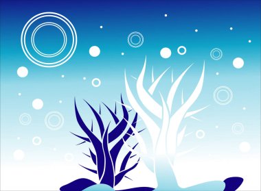 deniz arka planı, sualtı dünyası, vektör, illüstrasyon