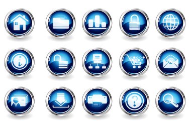 meşgul olmayan düğmeler vektör illüstrasyonunu ayarlar